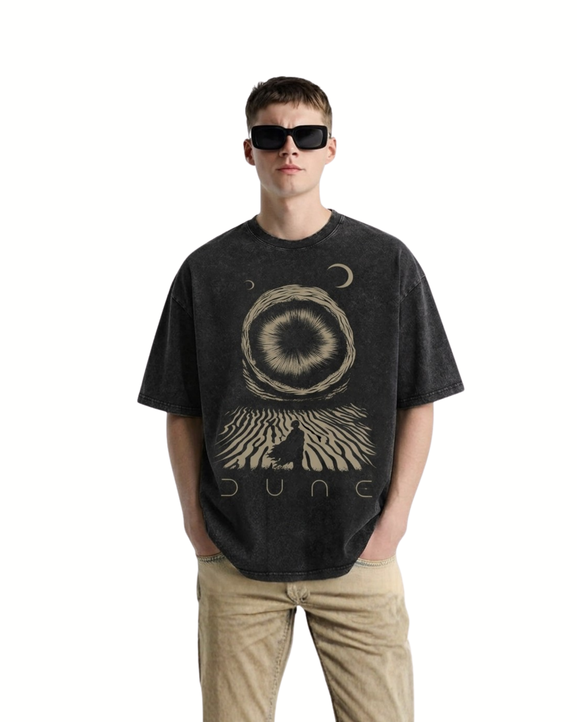 Sci-Fi Dune Movie Retro Washed Cotton Lisan al Gaib Graphic Tee
