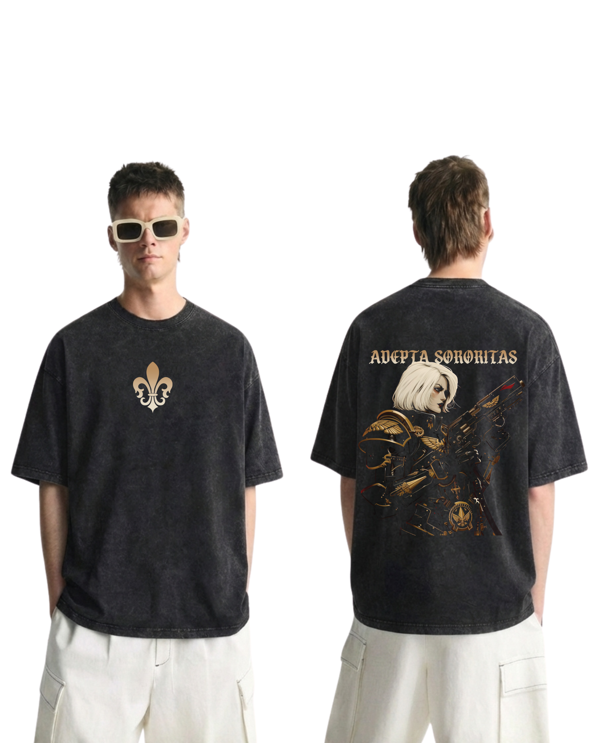 Warhammer 40K Adepta Sororitas Wash T-Shirt Game Graphic Streetwear