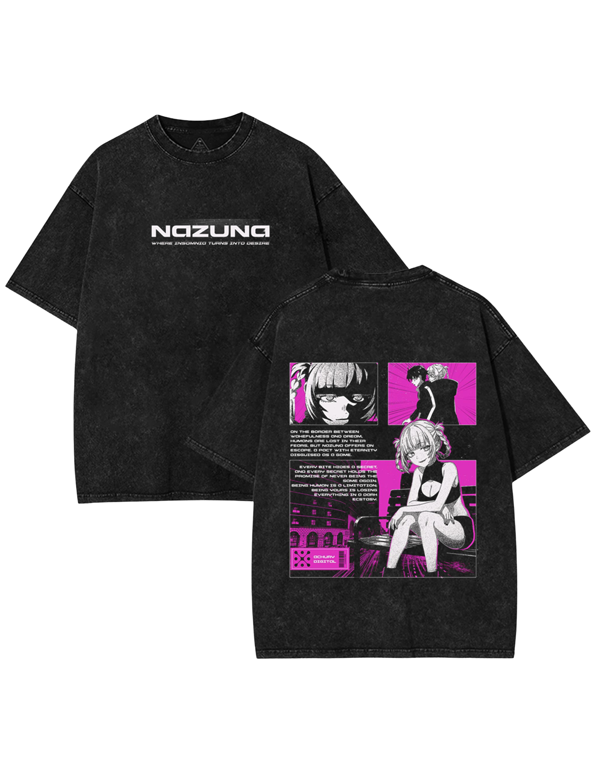 Nazuna Nanakusa v4 Anime Call of the Night Washed Cotton Graphic Tee