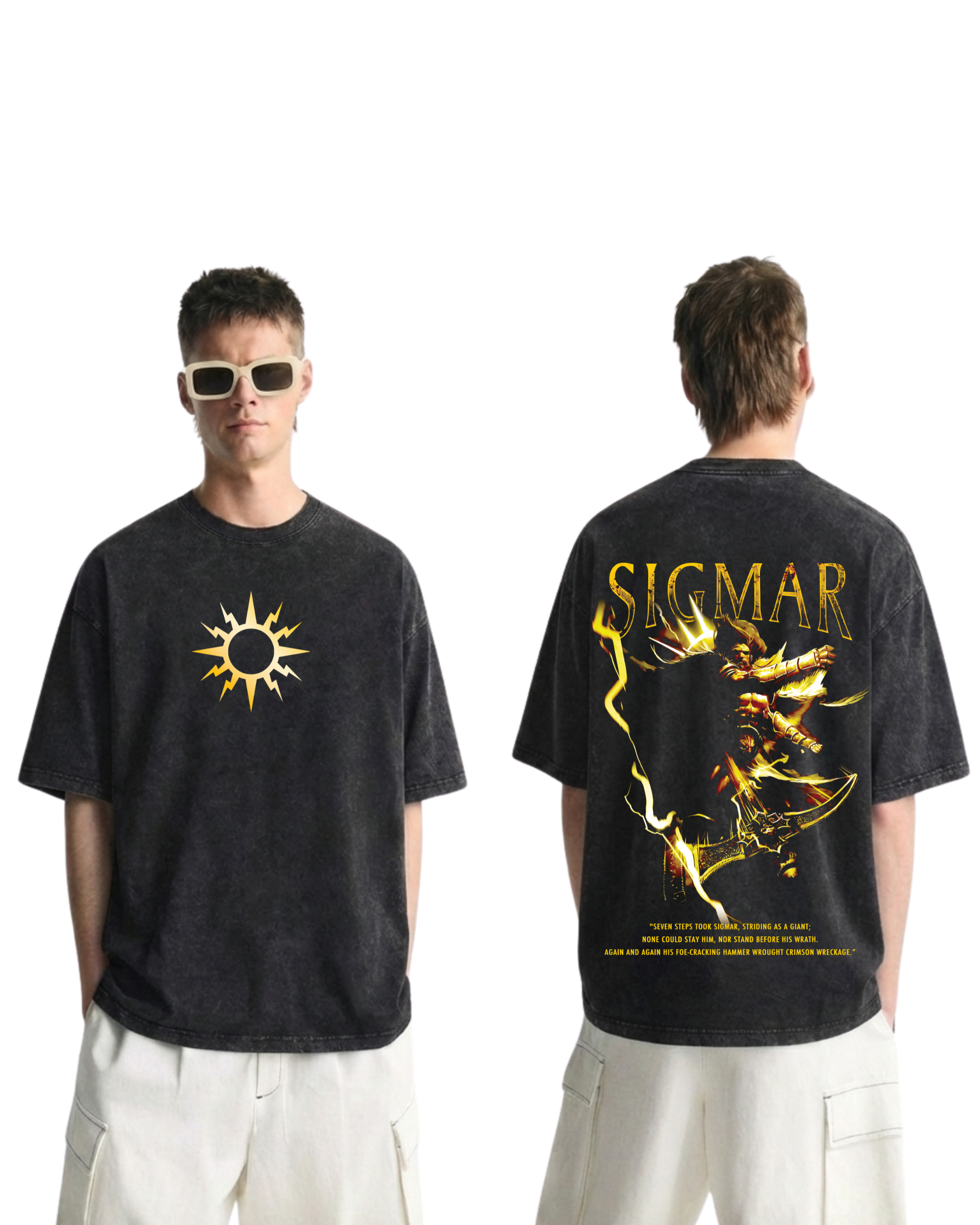 Warhammer 40k Age Of Sigmar Wash T-Shirt Game Graphic Streetwear