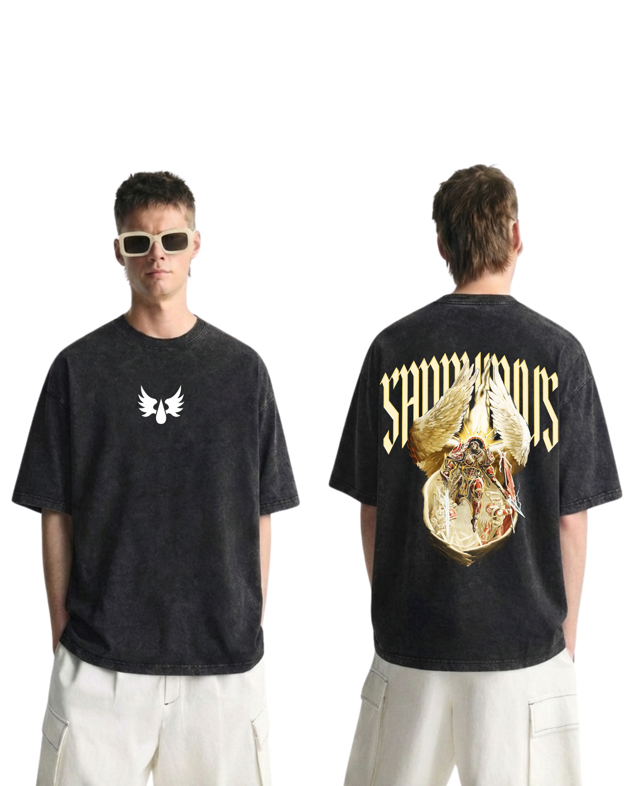Warhammer 40k Sanguinius Wash T-Shirt Game Graphic Streetwear