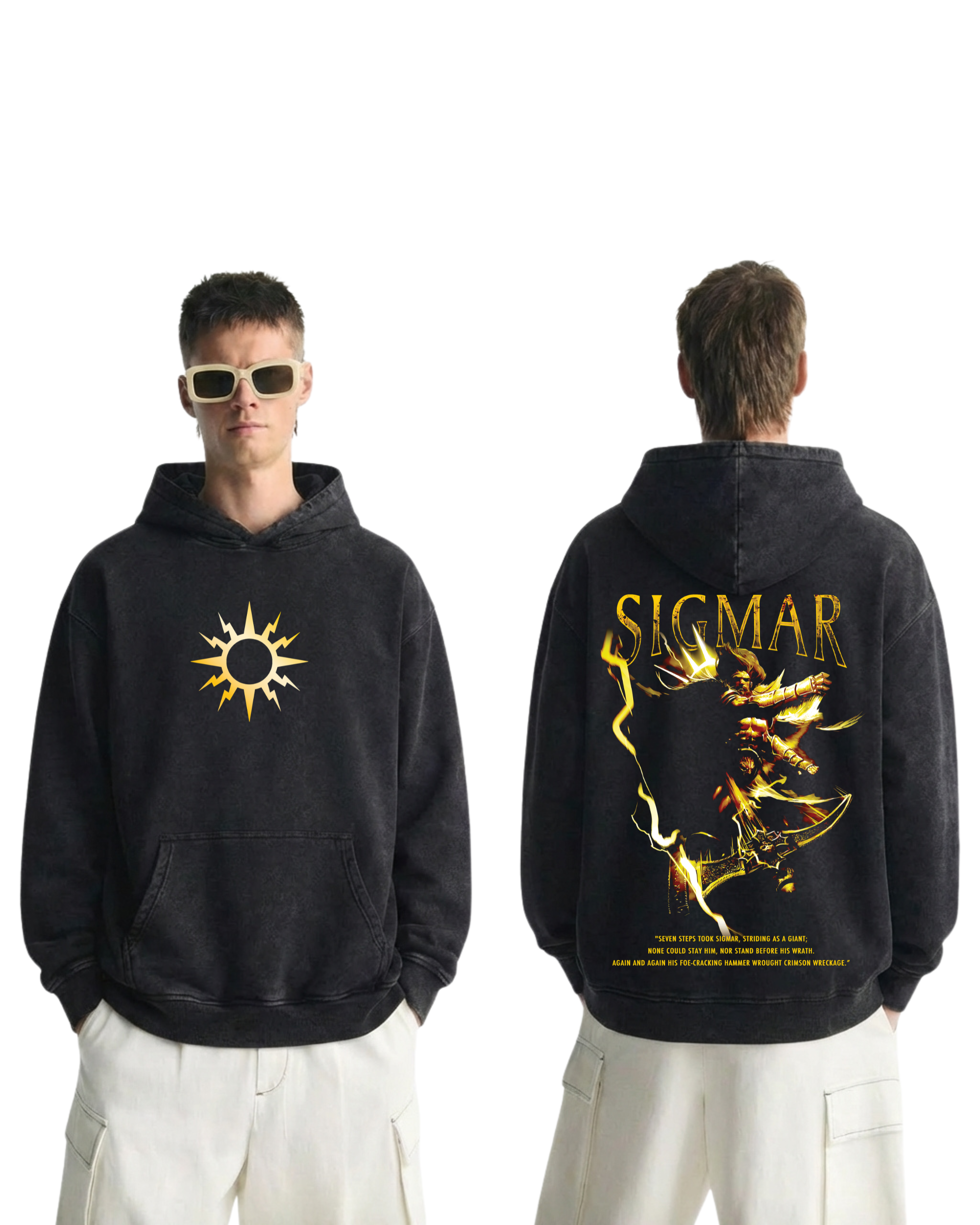 Warhammer 40k Age Of Sigmar Wash Hoodie Game Graphic Streetwear