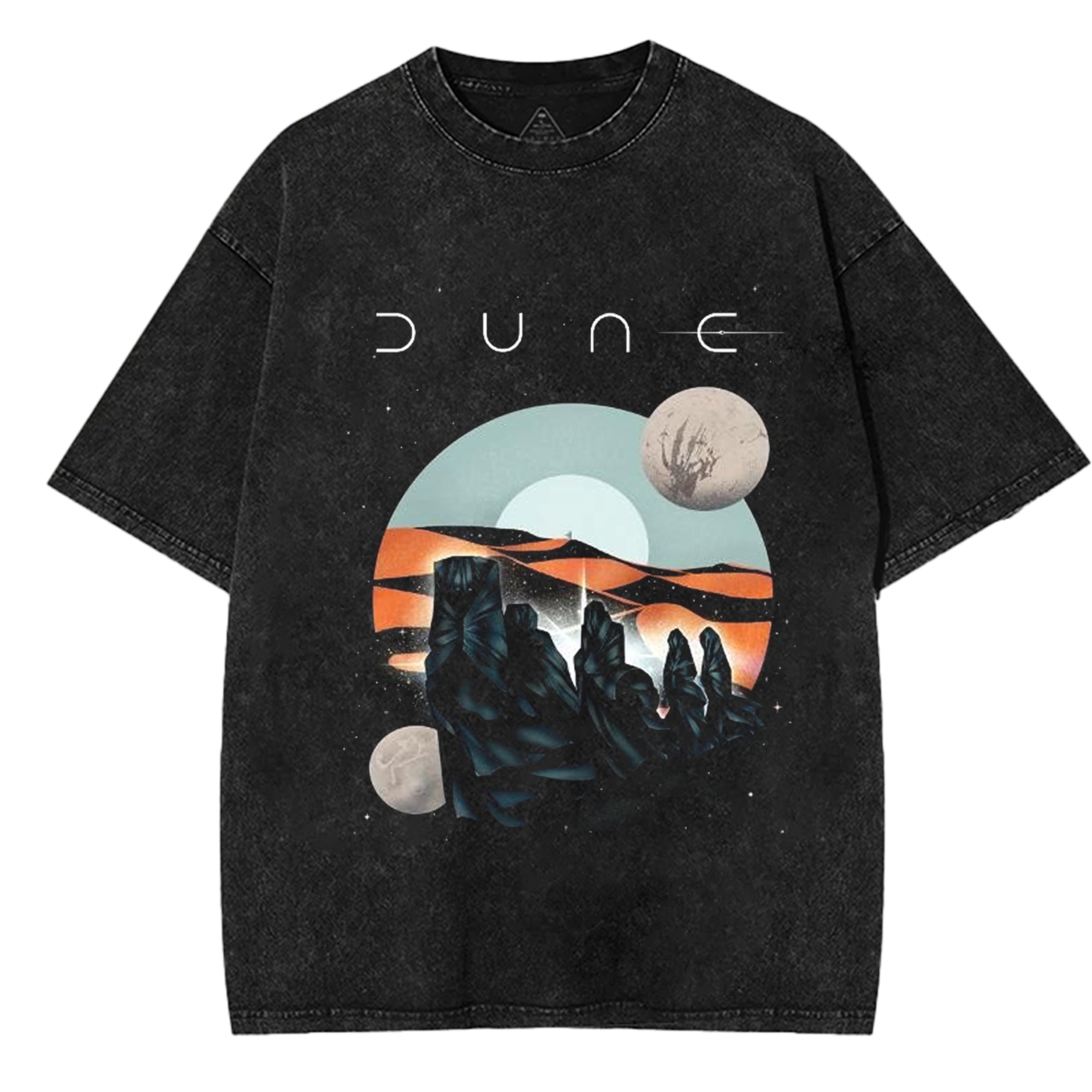 Sci-Fi Dune Movie Retro Washed Cotton Graphic Tee