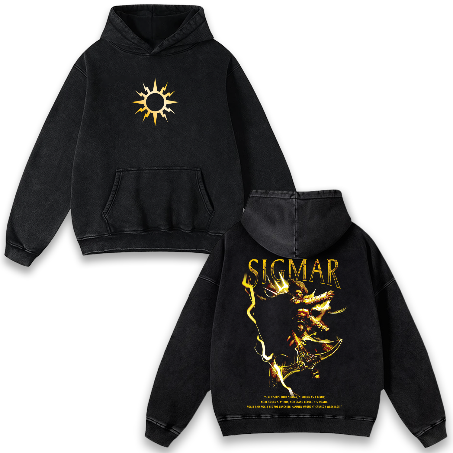 Warhammer 40k Age Of Sigmar Wash Hoodie Game Graphic Streetwear