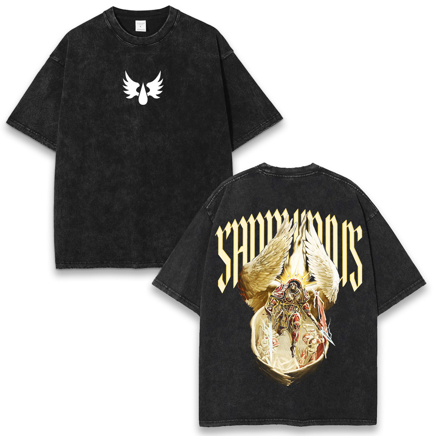 Warhammer 40k Sanguinius Wash T-Shirt Game Graphic Streetwear