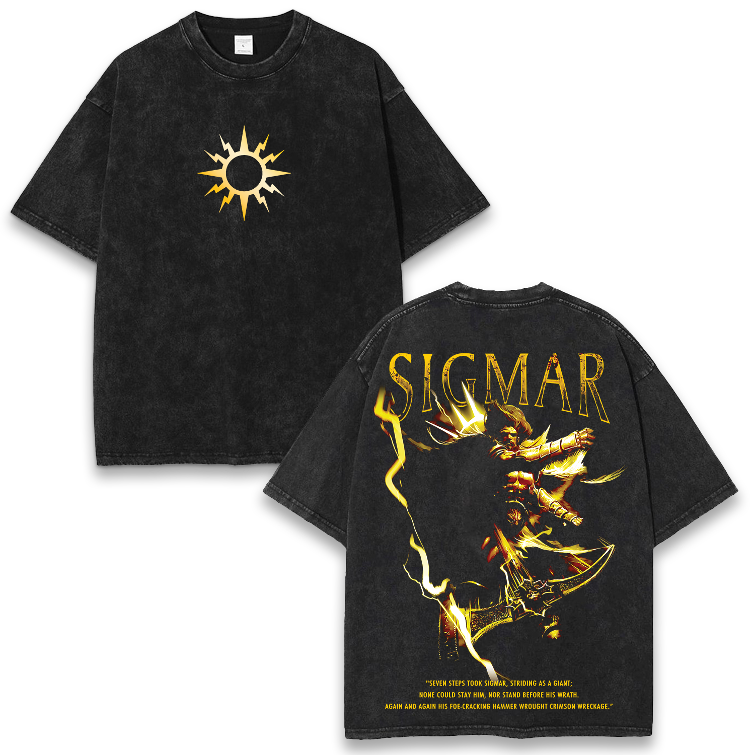 Warhammer 40k Age Of Sigmar Wash T-Shirt Game Graphic Streetwear