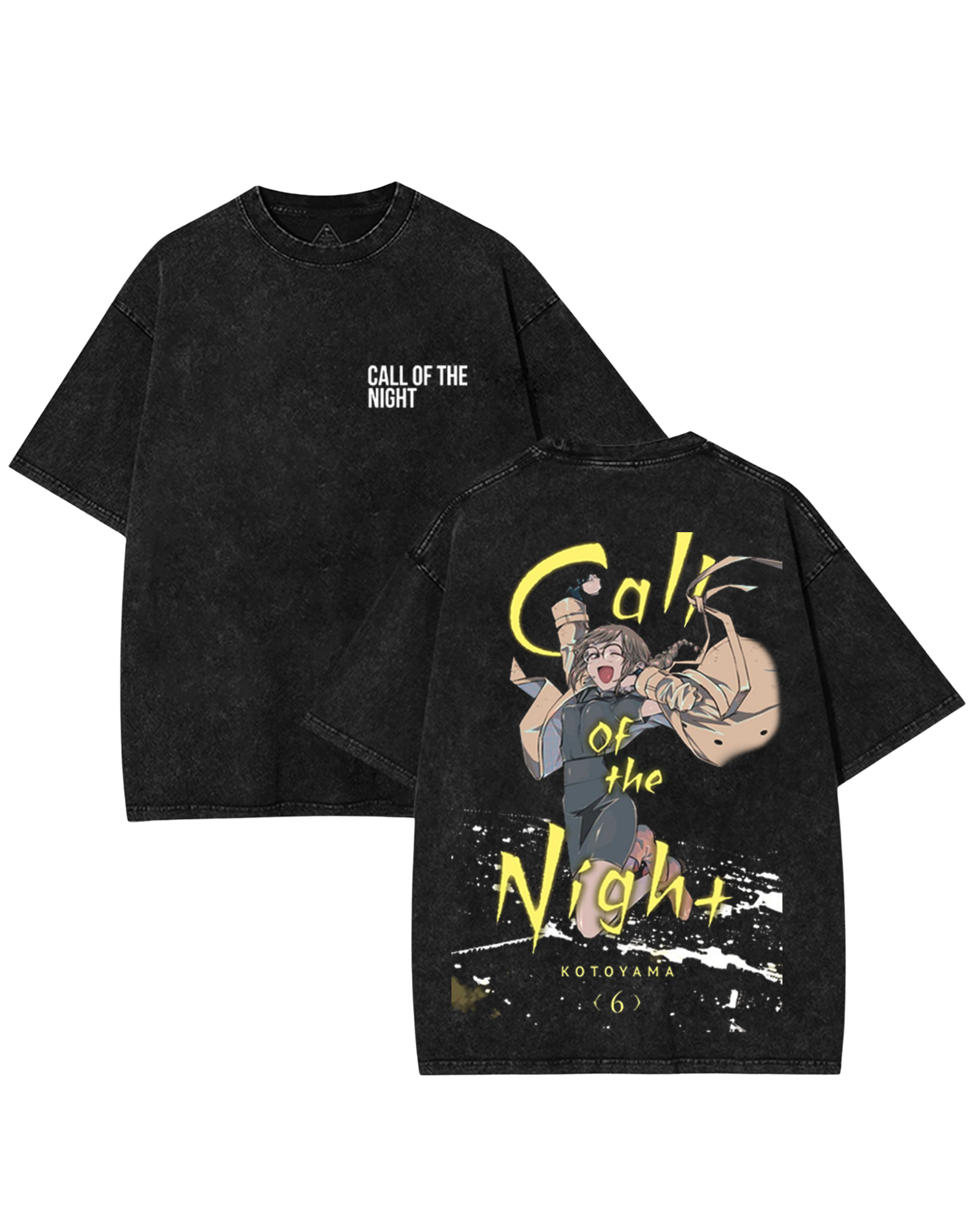 Nazuna Nanakusa Anime Call of the Night Washed Cotton Graphic Tee