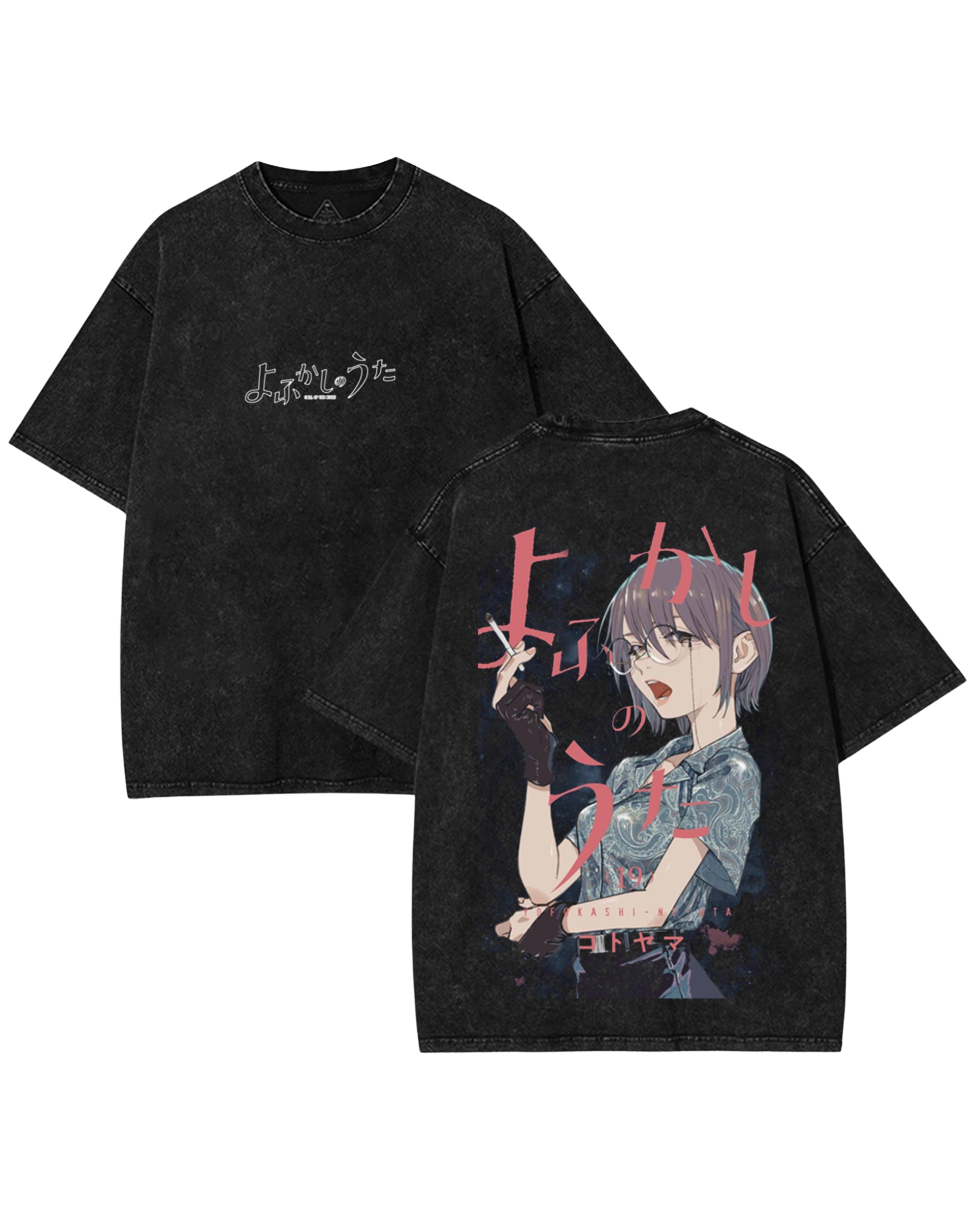 Nazuna Nanakusa v3 Anime Call of the Night Washed Cotton Graphic Tee