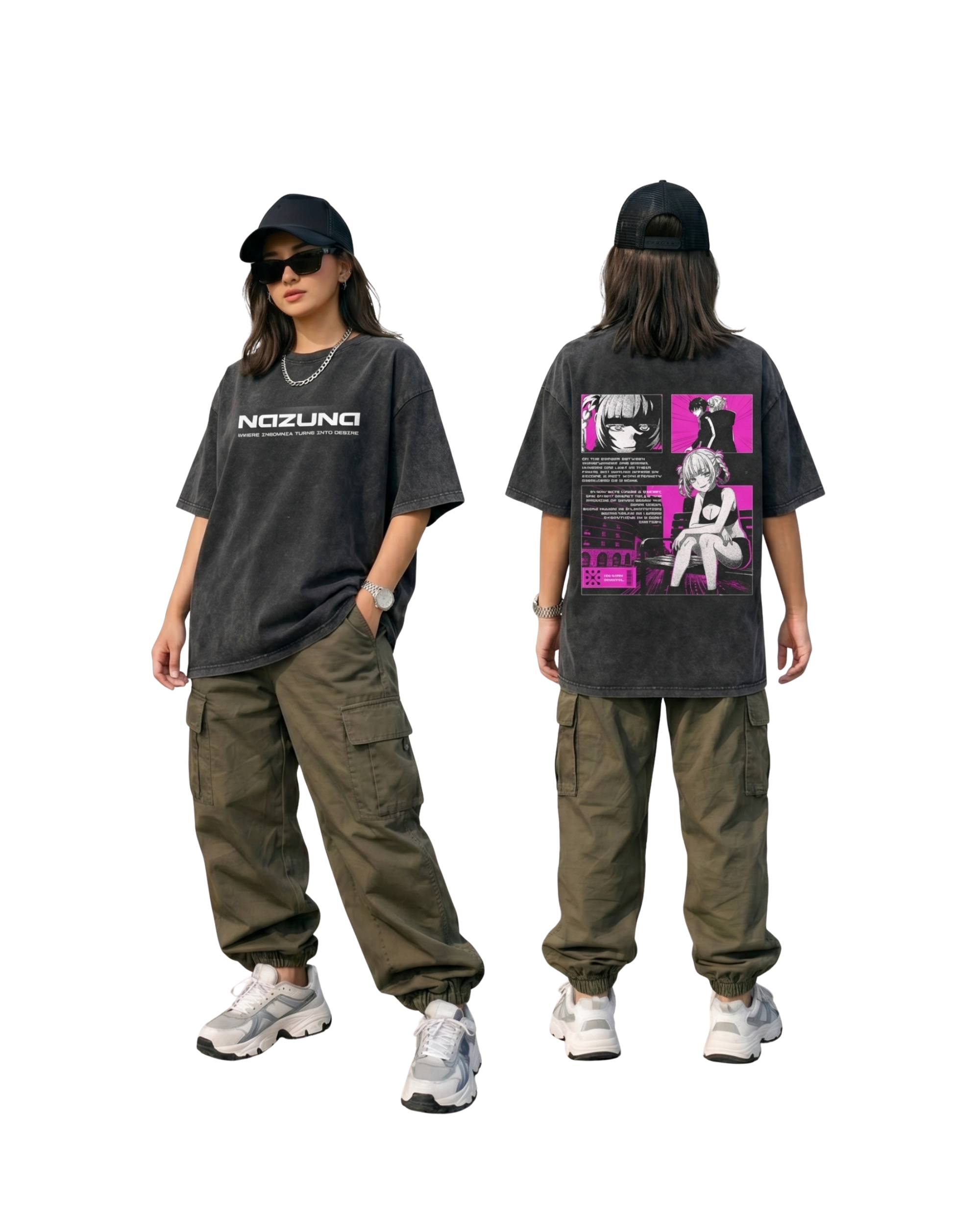 Nazuna Nanakusa v4 Anime Call of the Night Washed Cotton Graphic Tee