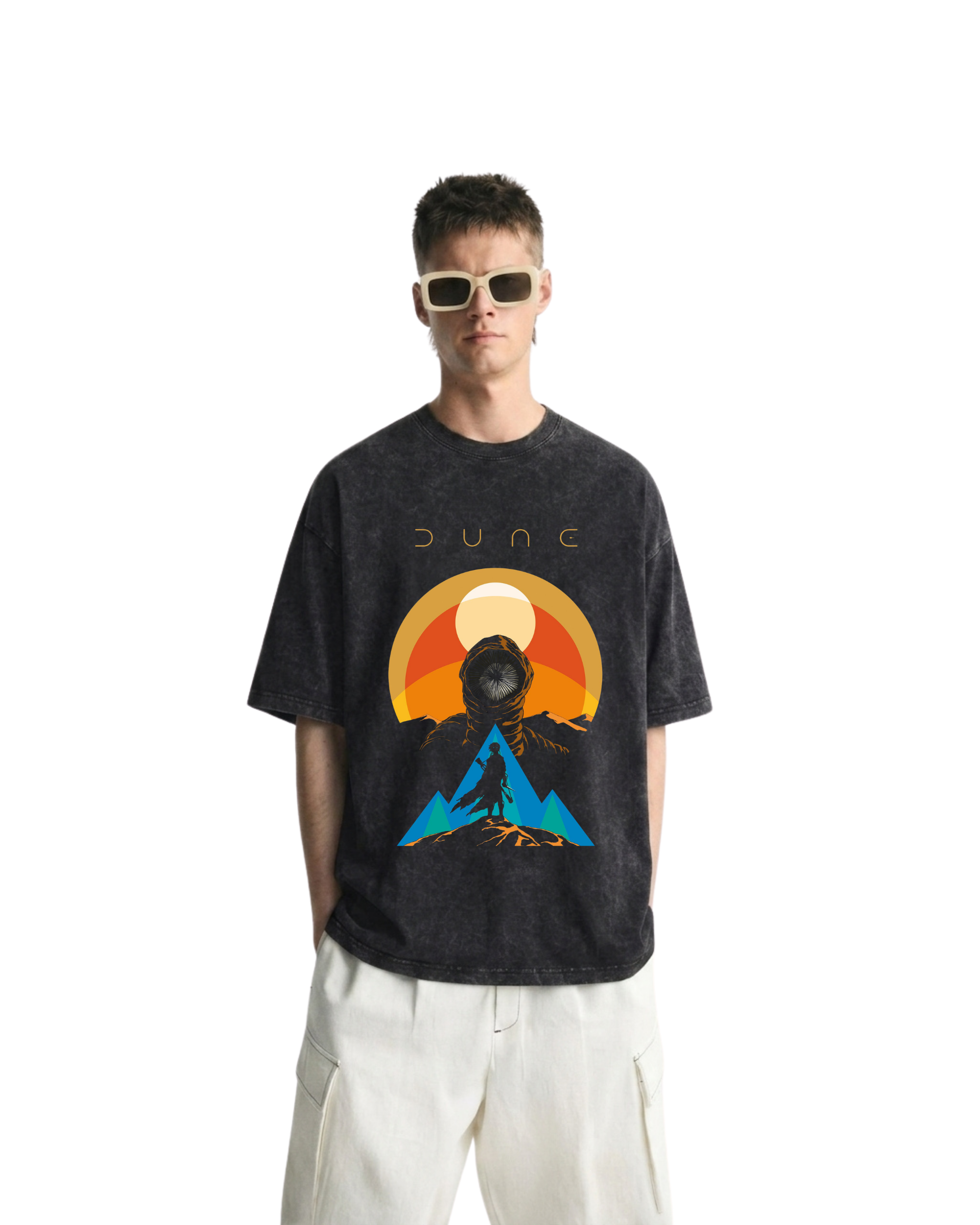 Dune v2 Movie Retro Washed Cotton Graphic Tee