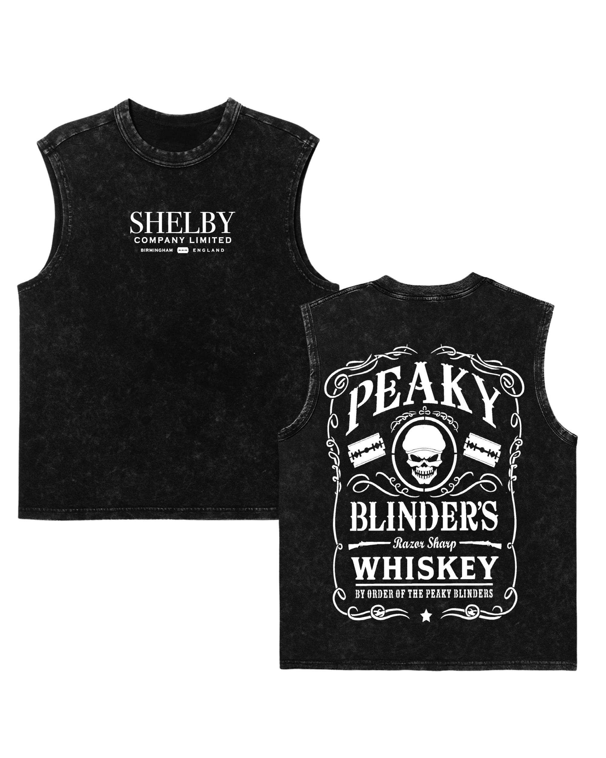 Peaky Blinders Movie  Retro Washed Tanktop Cotton Graphic