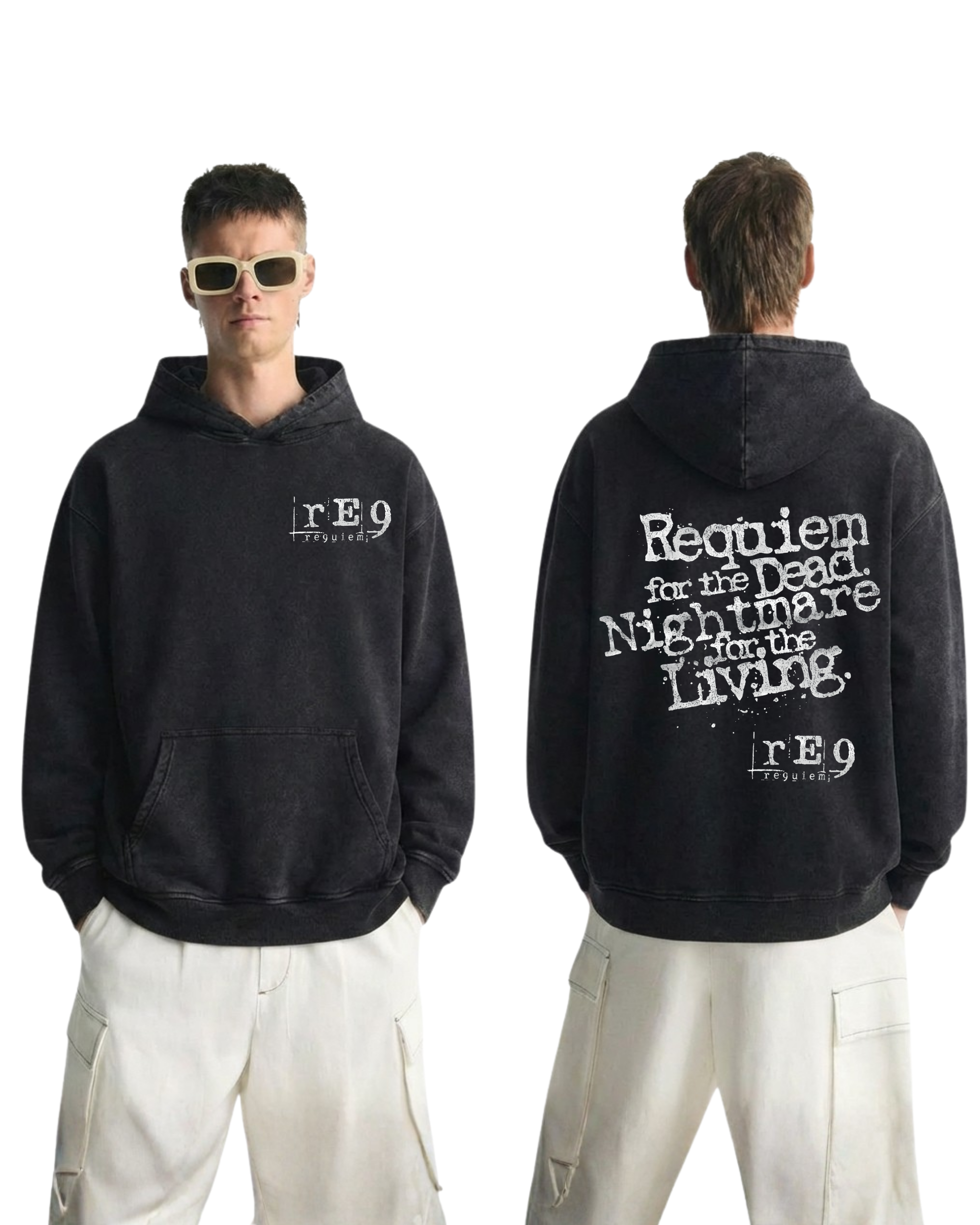 Resident Evil Requiem v2 Wash Hoodie Graphic Gaming Streetwear