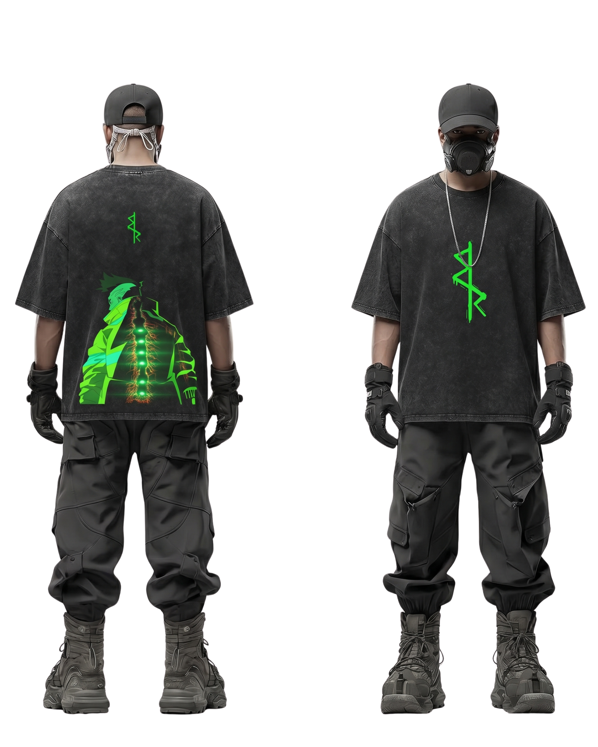 David Martinez Anime Cyberpunk Edgerunners Washed Cotton Graphic Tee