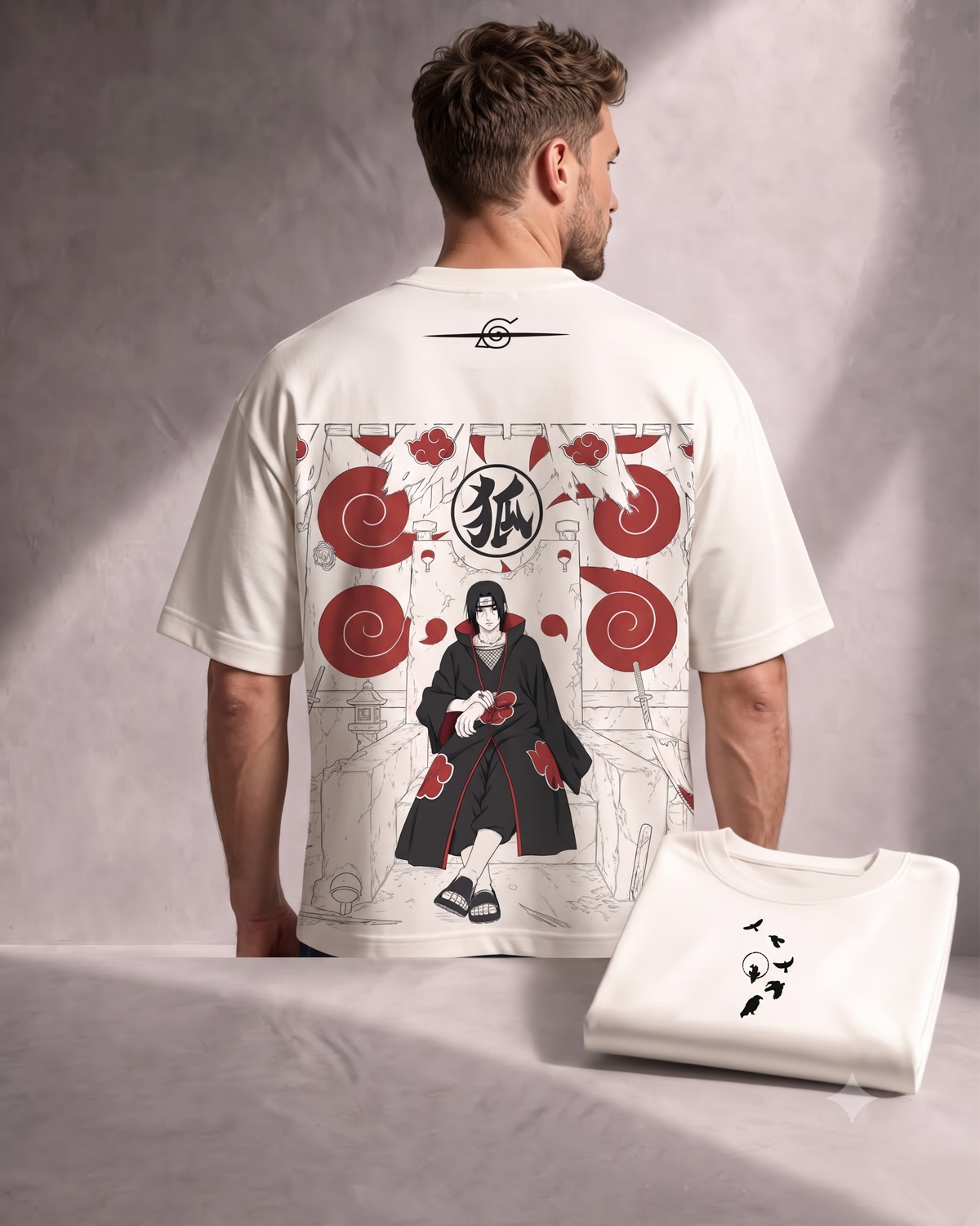 Itachi Uchiha Akatsuki Graphic Tee - Oversized Anime Streetwear