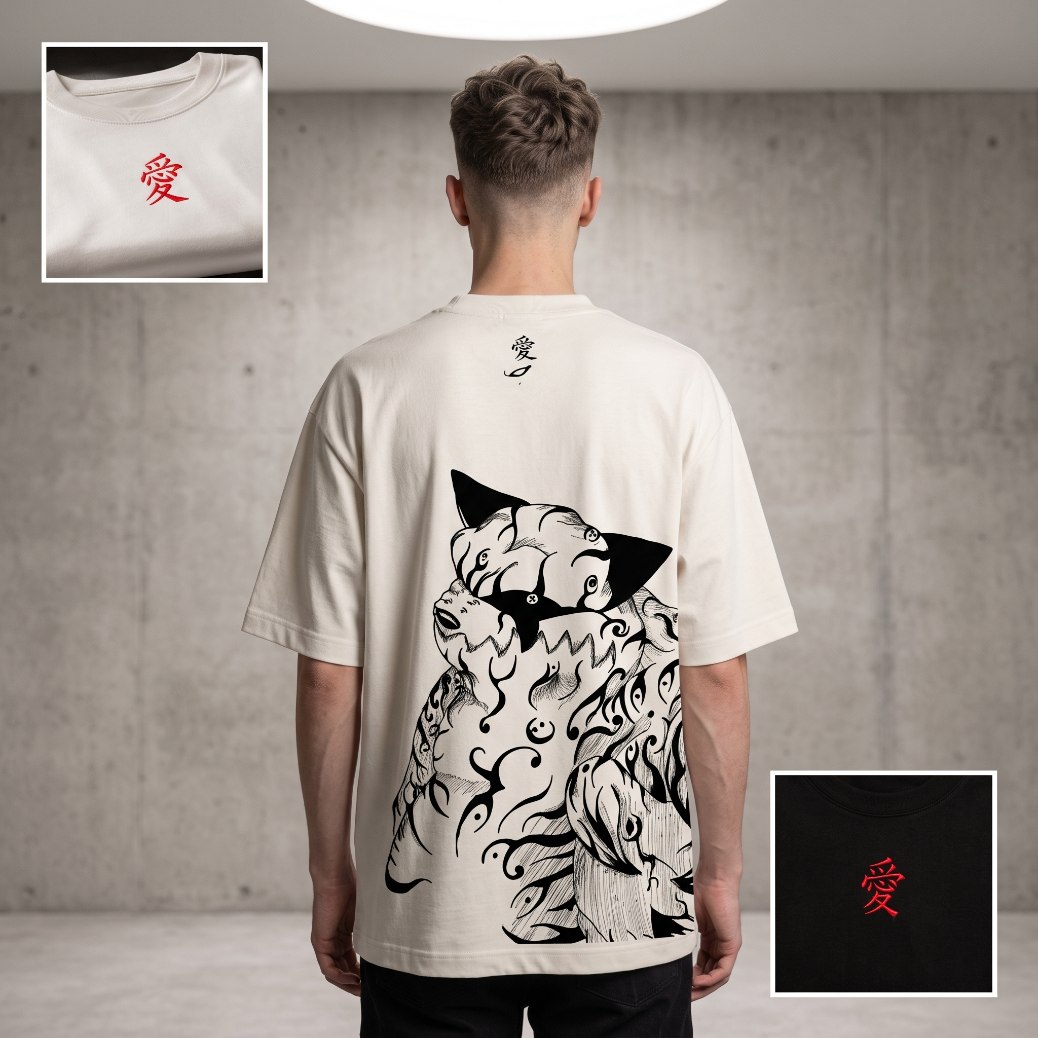 Gaara Oversized Anime Graphic T-Shirt Shukaku Streetwear Tee