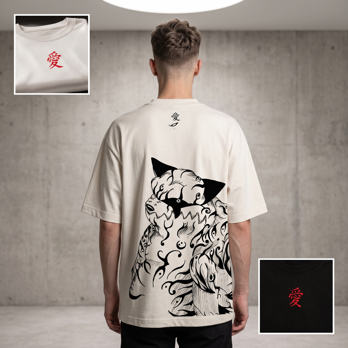 Gaara Oversized Anime Graphic T-Shirt Shukaku Streetwear Tee