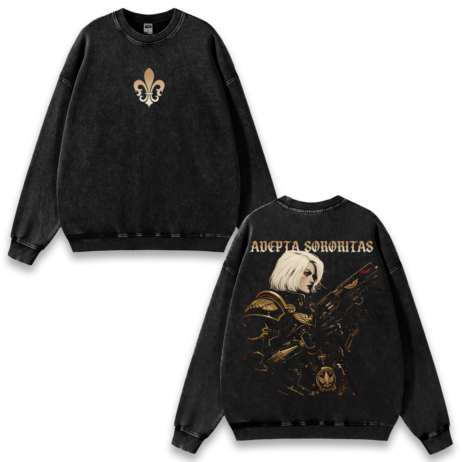 Warhammer 40K Adepta Sororitas Wash Sweatshirt Game Graphic Streetwear
