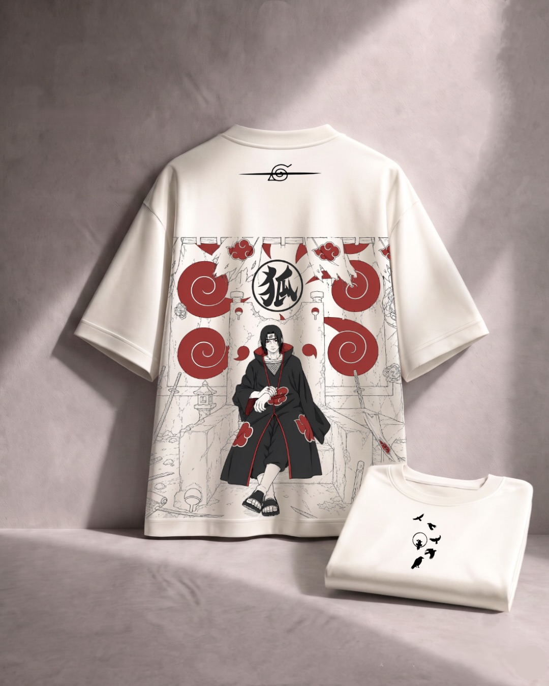Itachi Uchiha Akatsuki Graphic Tee - Oversized Anime Streetwear