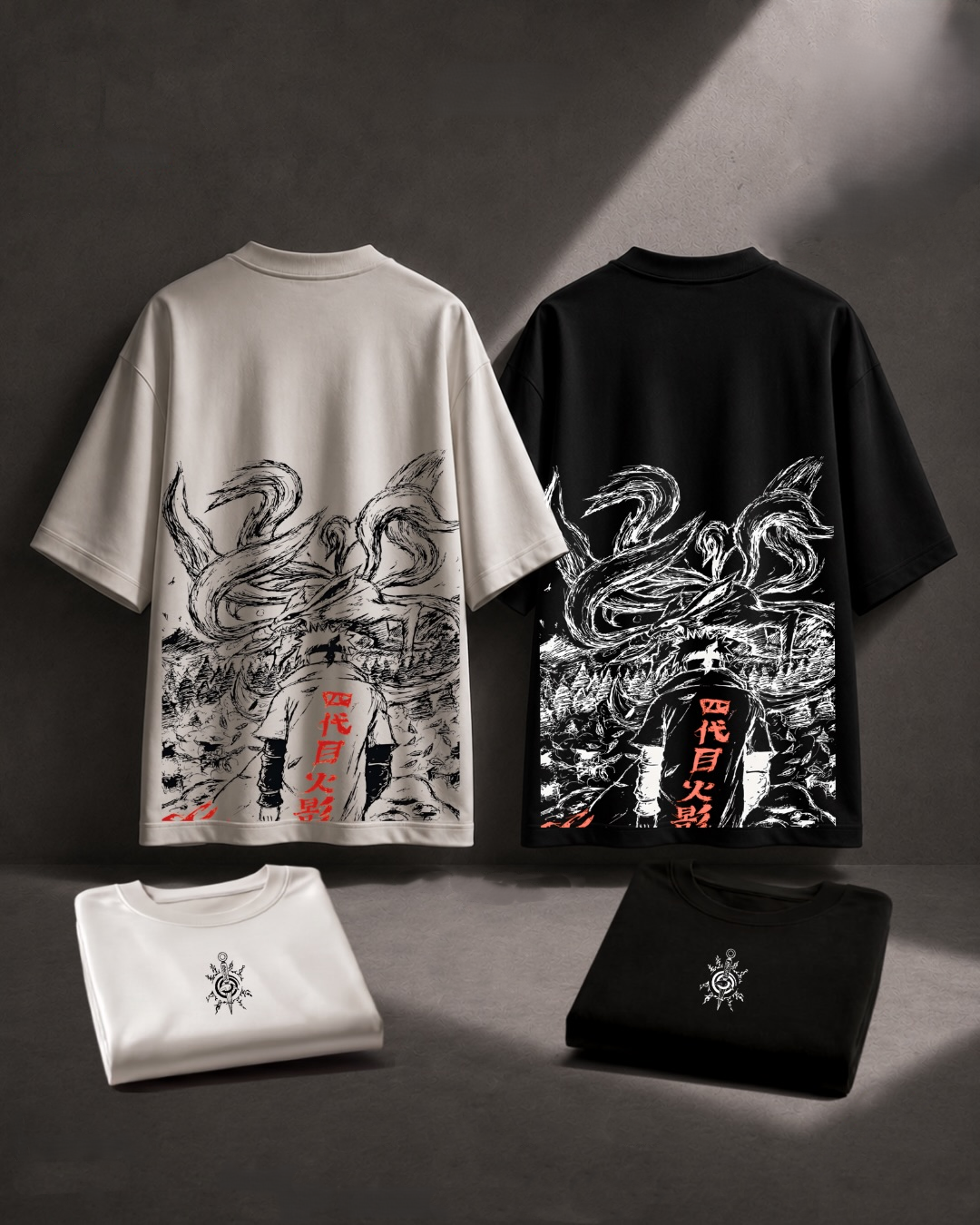 Minato Fourth Hokage Graphic Tee - Oversized Anime Streetwear