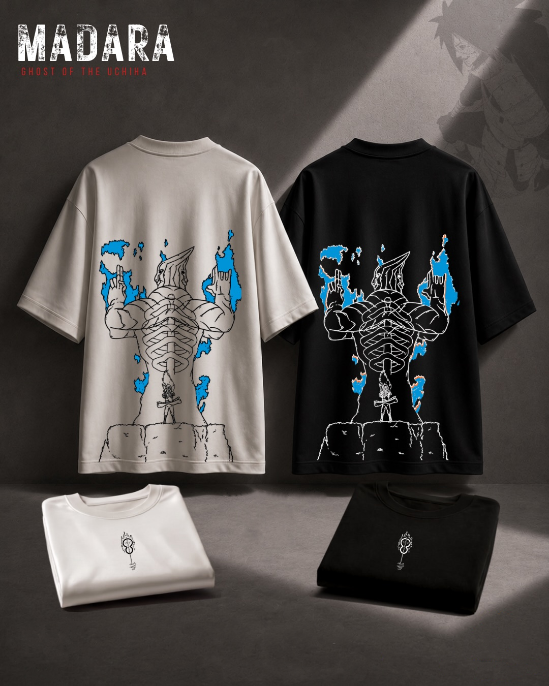 Madara "Ghost of the Uchiha" Oversized Graphic T-Shirt
